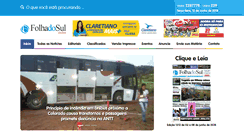 Desktop Screenshot of folhadosulonline.com.br