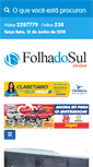 Mobile Screenshot of folhadosulonline.com.br